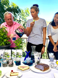 Taste-testing all the goodies made with My Blue Tea products