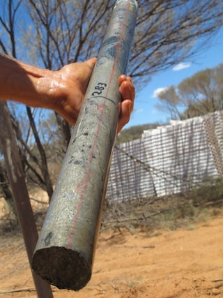 Core with massive sulphides