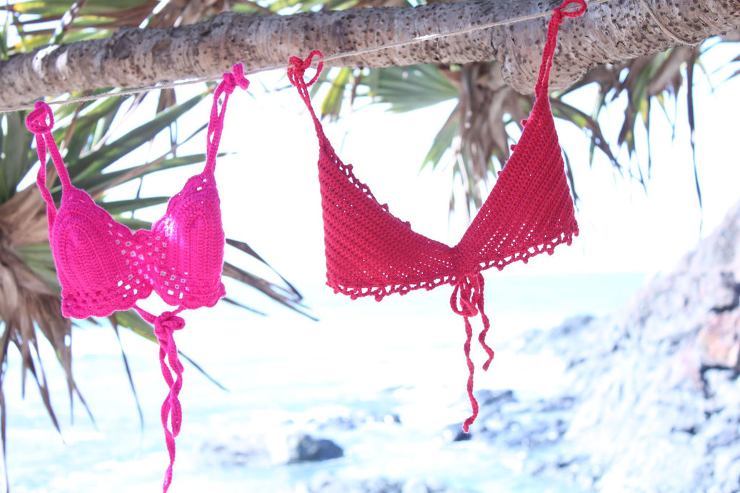 Pura Vida crochet bralettes