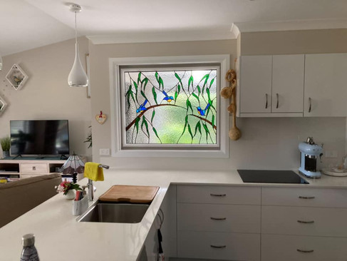 Beautiful installation in the kitchen - That Leadlight Guy, Mark Wilson, MBF Member Profile