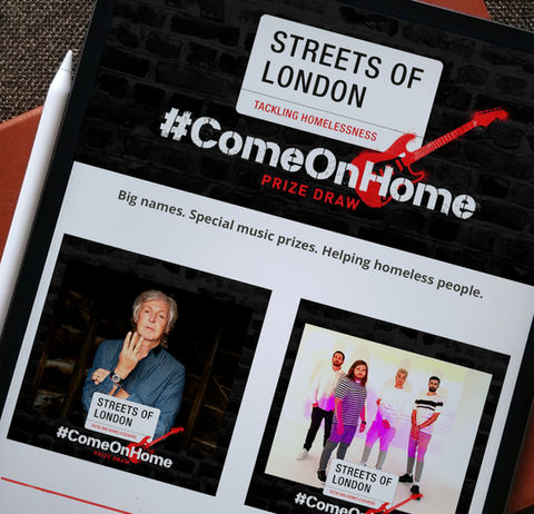 Print Design, 
Event Identity Streets of London