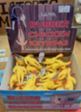 Rubber Chicken Keychain 