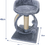 Miniatura: 48cm Cat Trees|Cat Scratching Post for Indoor Cats Kitten|Pet Cat Activity Centr