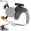 Miniature : Dual Retractable Dog Leash with LED Flashlight, 360 Degree Tangle-Free Coupler