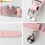 Miniature : 2 PCS Lovely Kitten Collar, Cat Collar with Bell and Adjustable Elastic Strap