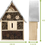 Miniatura: Weather Resistant Hanging Bee Butterfly Insect Home from Natural Wood&Metal Roof