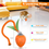 Miniatura: Interactive Electric Moving Ball Cat Toy,USB Rechargeable Cat Toy w/ Teaser Tail