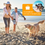 Thumbnail: 8M Extendable Dog Lead with LED Flashlight for Medium Large Dogs up to 50Kg