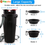 Miniature : 2 in 1 Dual Chamber Bottle with Portable Collapsible Bowls for Travel