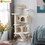 Miniatura: Cat Tree Scratching Posts Cat Tower Activity Centre,House with Ladder for CatsCat Tree Scratching Posts Cat Tower Activity Ce