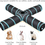 Miniature : 4 Way Cat Play Tunnel with Interactive Wand & Ball Activity Foldable Tunnel Toy