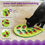 Miniature : Leaf-Shaped Interactive Cat Puzzle Toy, Slow Feeder Treat Dispenser Toy for Cats