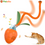 Miniatura: Interactive Electric Moving Ball Cat Toy,USB Rechargeable Cat Toy w/ Teaser Tail