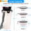 Miniature : 2 in 1 Dual Chamber Bottle with Portable Collapsible Bowls for Travel