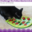 Miniature : Leaf-Shaped Interactive Cat Puzzle Toy, Slow Feeder Treat Dispenser Toy for Cats