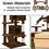 Miniatura: Cat Tree Scratching Posts Cat Tower Activity Centre,House with Ladder for Cats
