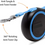 Küçük resim: Retractable Dog Lead Extending Leash - Extension Lead with Anti-Slip Brake