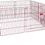 Миниатюра: 8 Panels/ Metal Pink Pet Dog Pen Puppy Rabbit Foldable Metal Playpen Enclosure