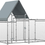 縮圖：2 Sz/Poultry Coop Cage,Rabbit Hutch for 4-8 Chickens Galvanized Metal Enclosure