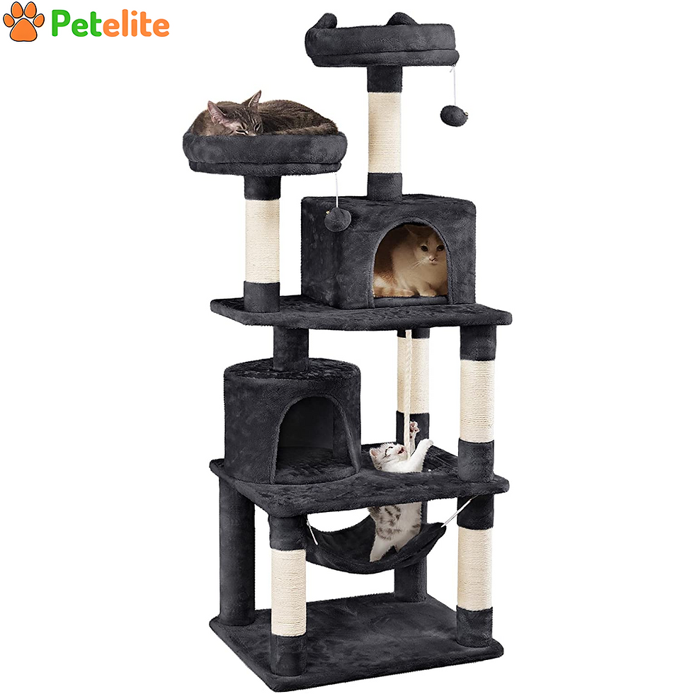 Cat Tree,Large Kitten Activity Centre with Condos and Hammock for Indoor Cats