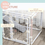 Miniatura: 9Pcs Large Bunny Cage with Door Ramp Divider,DIY Guinea Pig Hideaway