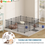 Küçük resim: Rabbit Guinea Pig Hamster Playpen, Puppy Enclosure Exercise Fence with Door Diy 