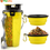 Miniature : 2 in 1 Dual Chamber Bottle with Portable Collapsible Bowls for Travel