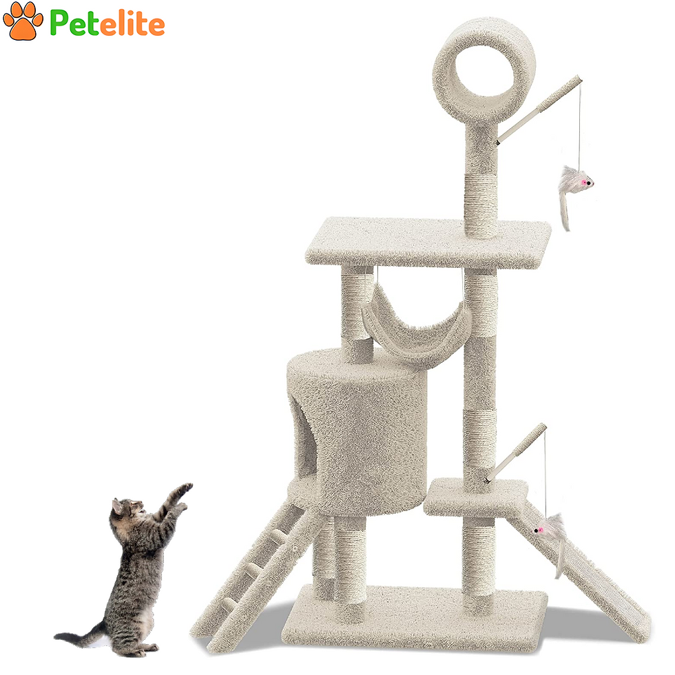 XXL Cat Tree Tower,Multilevel Cat Climbing Frame,Cat Condo|Sisal Scratching Post