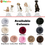 Miniatura: Round Pet Bed Dog Zip Removable Washable Cover Cat Puppy Calming Plush Cushion