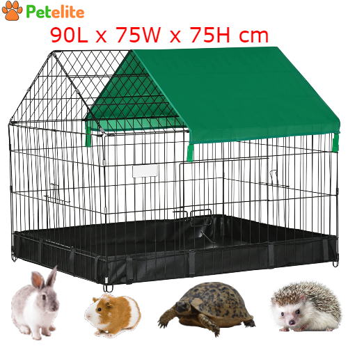 Rabbit Cage,Small Animal House for Kitties Puppies,Waterproof Oxford Roof Floor