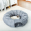 Миниатюра: Cat Tunnel Bed with Central Mat and Peek Hole Cat Bed with Cat Toy Hanging Balls