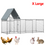 縮圖：2 Sz/Poultry Coop Cage,Rabbit Hutch for 4-8 Chickens Galvanized Metal Enclosure