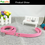 Thumbnail: Cute Diamante Puppy Cat Collar and Leash Set,Bling Suede Collar with Lead
