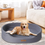 Miniature : Portable Foldable Dog Basket,Comfortable Scratch-Proof Washable Bed,Basset Hound