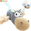 Thumbnail: Sqinor Squeaky Dog Toys for Boredom Small Medium Large Dogs, Interactive Cuddly Durable Plush Dog Toy P
