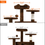 Miniatura: Cat Tree Scratching Posts Cat Tower Activity Centre,House with Ladder for Cats