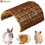 Миниатюра: Bunny Rabbit/Guinea Pig Wicker Bridge, Wooden Pet Shelter for Small Animals