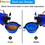 Miniature : 2 in 1 Dual Chamber Bottle with Portable Collapsible Bowls for Travel