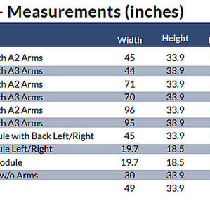 Stressless Anna Specifications 