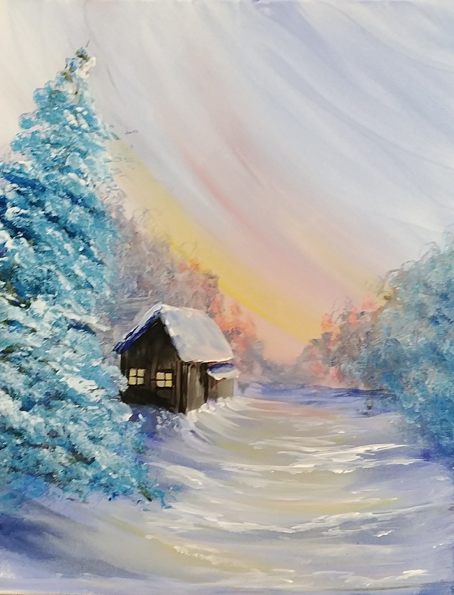 Snowy Cabin
