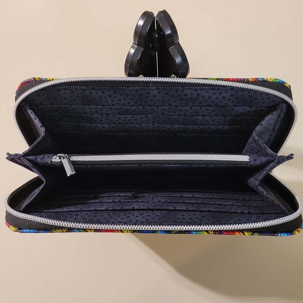 Thumbnail: Rainbow of Butterflies Zip Around Wallet