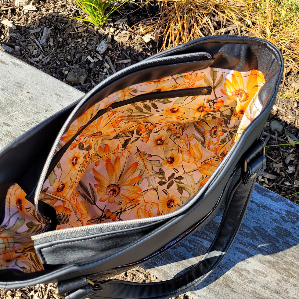 Thumbnail: Embossed Black Handbag