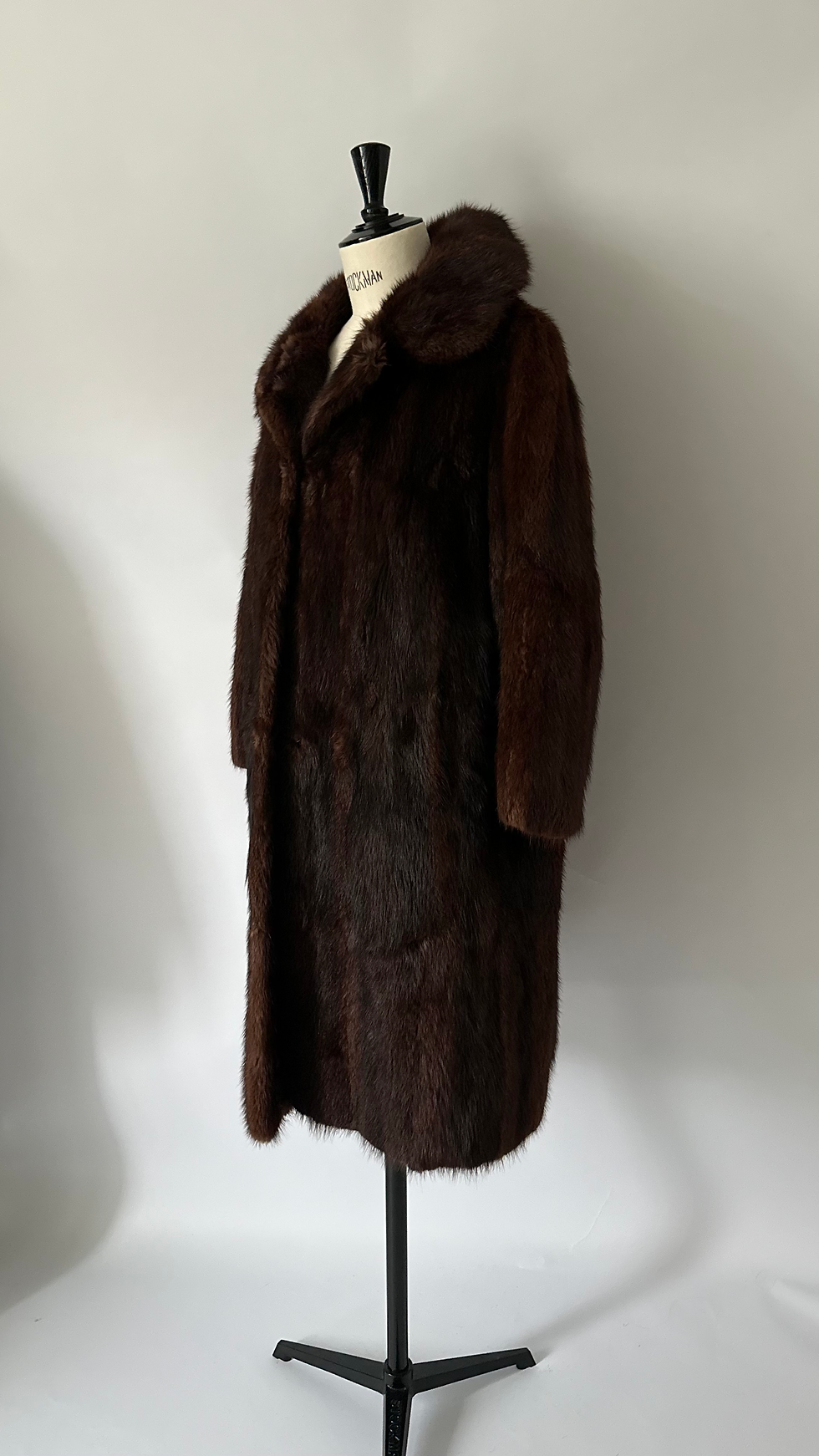 Thumbnail: Vintage Brown Fur Coat (XS-S-M)