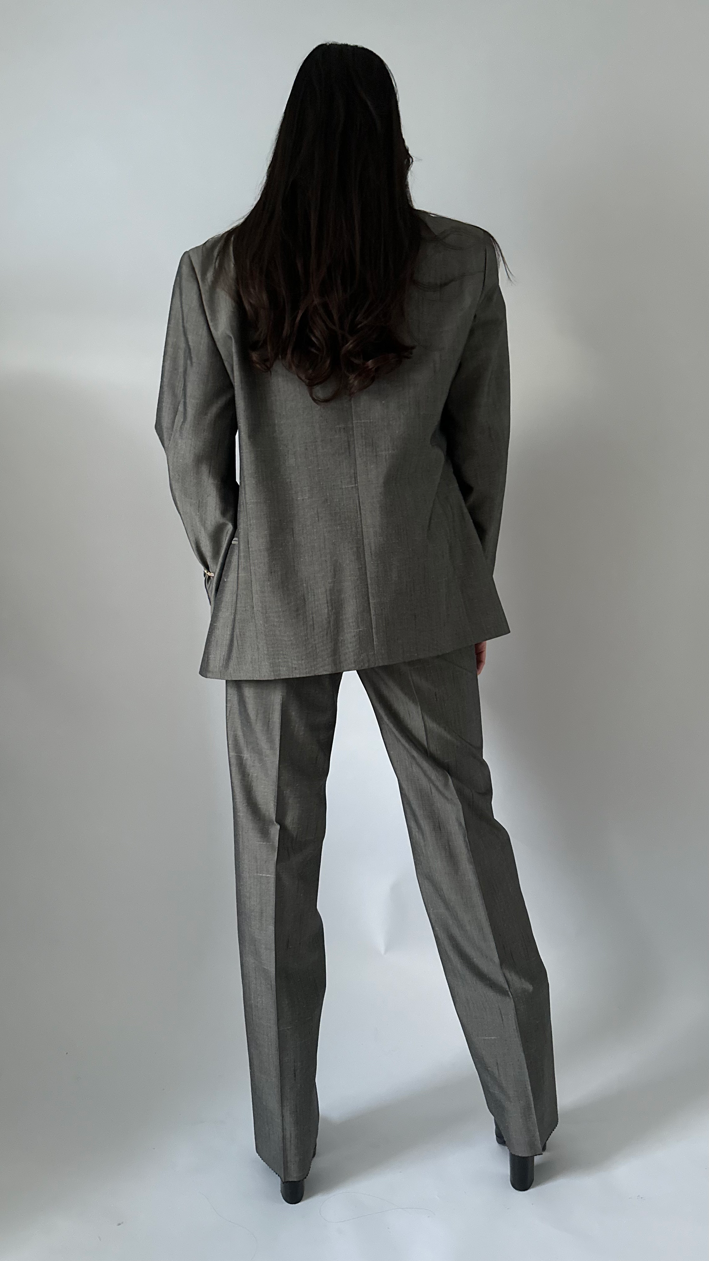 Italian Vintage Suit in silver-grey
