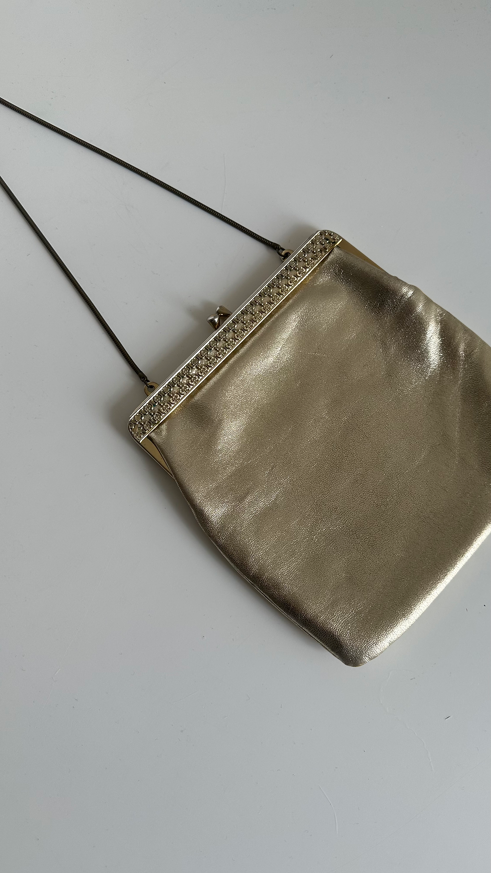 Thumbnail: Gold Metallic Frame Bag