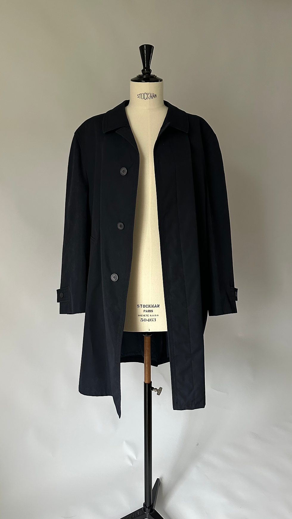 Thumbnail: Dark Blue Vintage Coat (M–L)