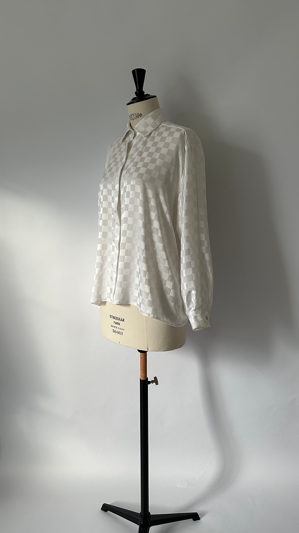 Thumbnail: White Satin Blouse (S,M)