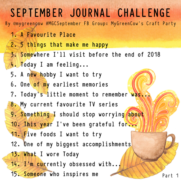 September Journal Challenge Part 1