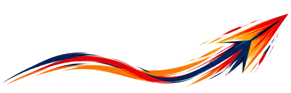 Dynamic Tricolor Brushstroke Arrow.png