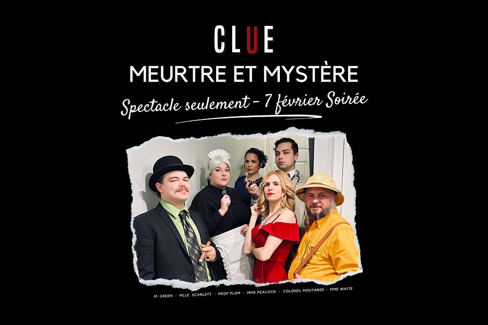 Spectacle CLUE - 7 février 19H00 